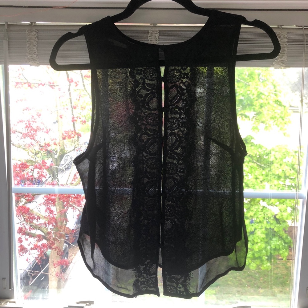UO sheer lace top